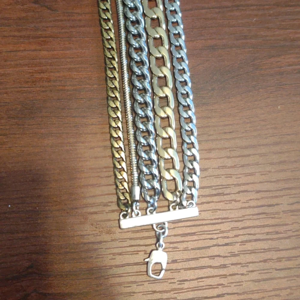 Jenny Bird Silver and Gold Chain Bracelet - Picture 6 of 7